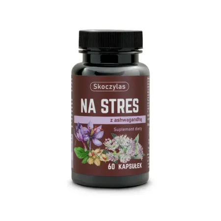 Skoczylas NA STRES ashwagandha, szafran, kozłek lekarski - 60 kapsułek